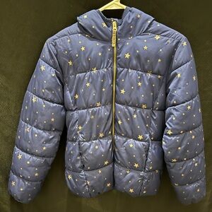 Old Navy Kids Starry Puff Jacket - Blue and Gold